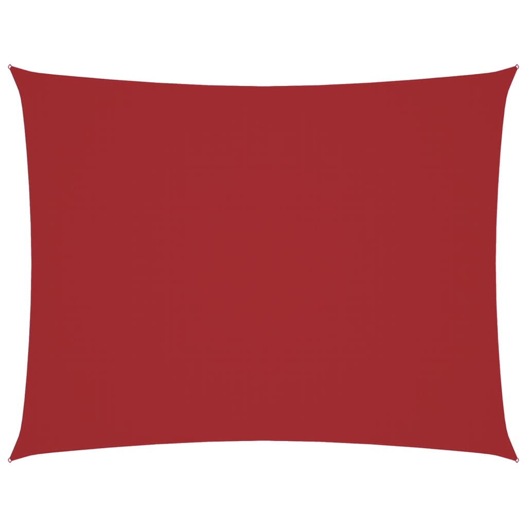 Vidaxl zonnescherm rechthoekig 2,5x3,5 m oxford stof rood