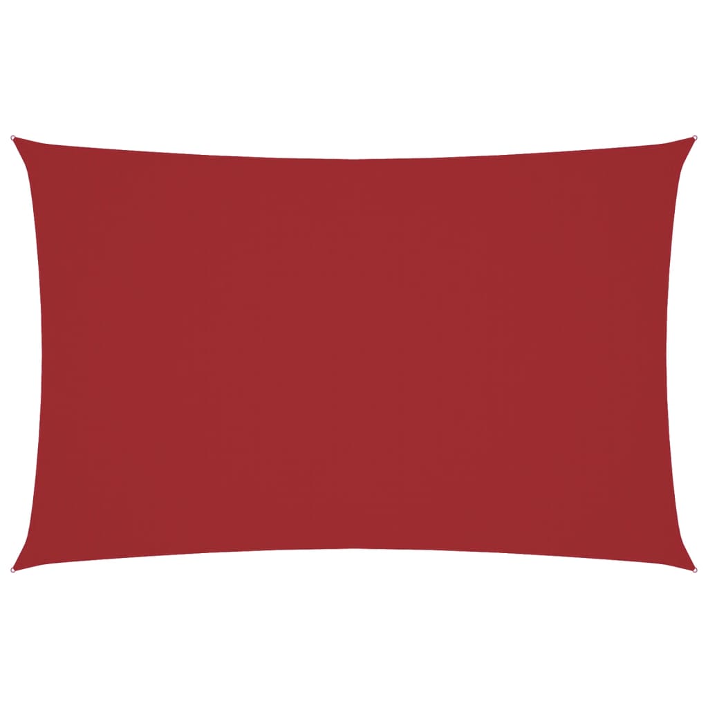 Vidaxl zonnescherm rechthoekig 4x7 m oxford stof rood