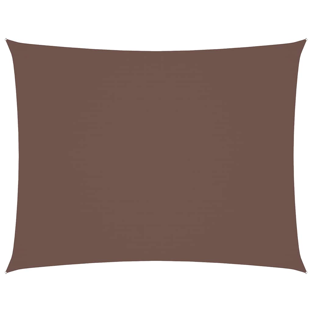 Vidaxl Sunshade Rectangular 5x6 M Oxford Fabric Brown