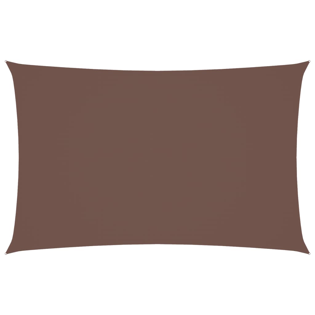 Vidaxl Sunshade Rectangular 5x8 M Oxford Fabric Brown