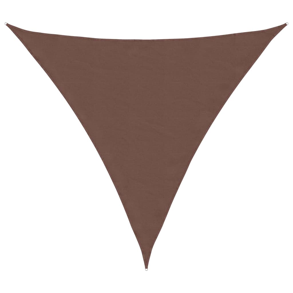Vidaxl Sunshade Triangular 4x4x4 M Oxford Fabric Brown