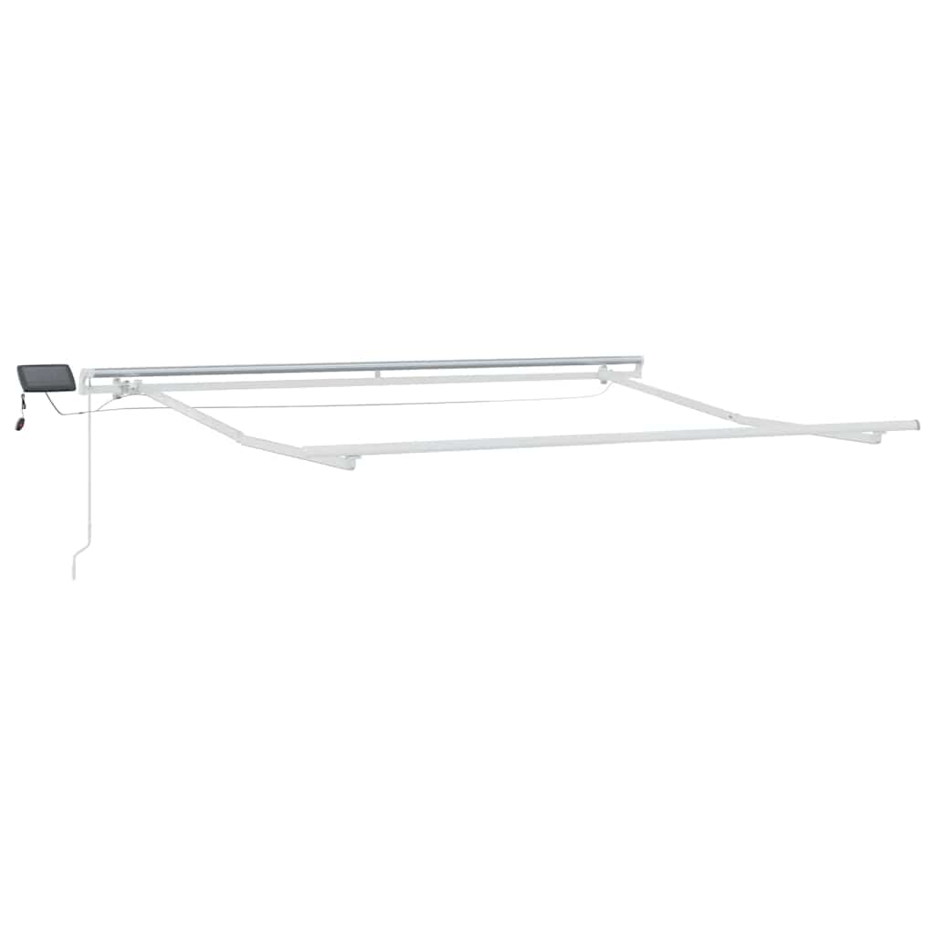 Vidaxl zijde frame met led-striplichten wit 350 x 250 cm aluminium