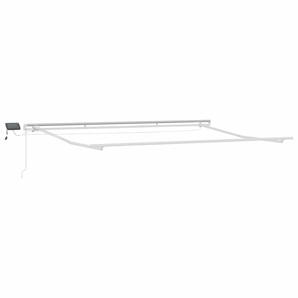 Vidaxl zijde frame met led-striplichten wit 500 × 300 cm aluminium