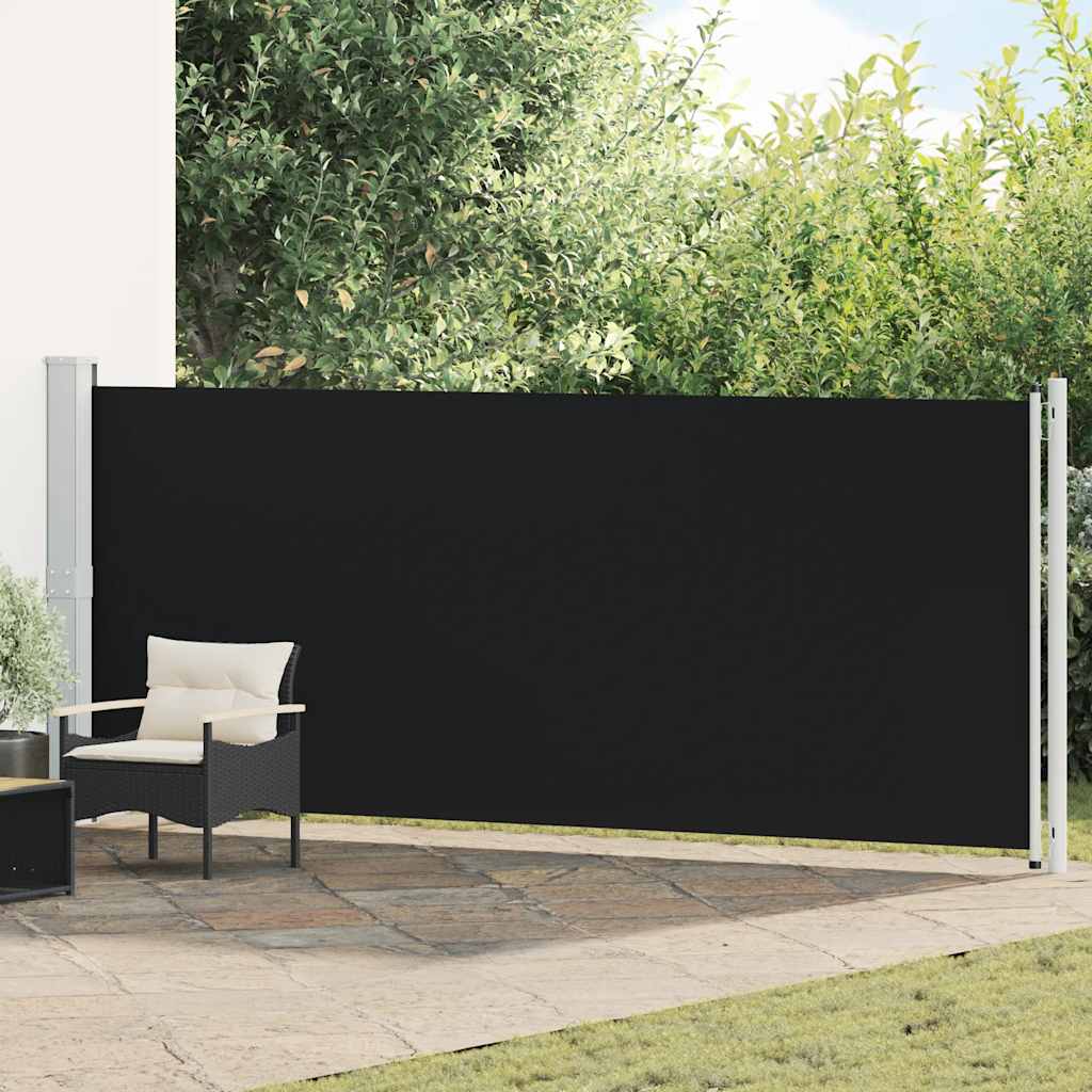 Vidaxl Haveskærm Udvidelig 600x160 cm sort