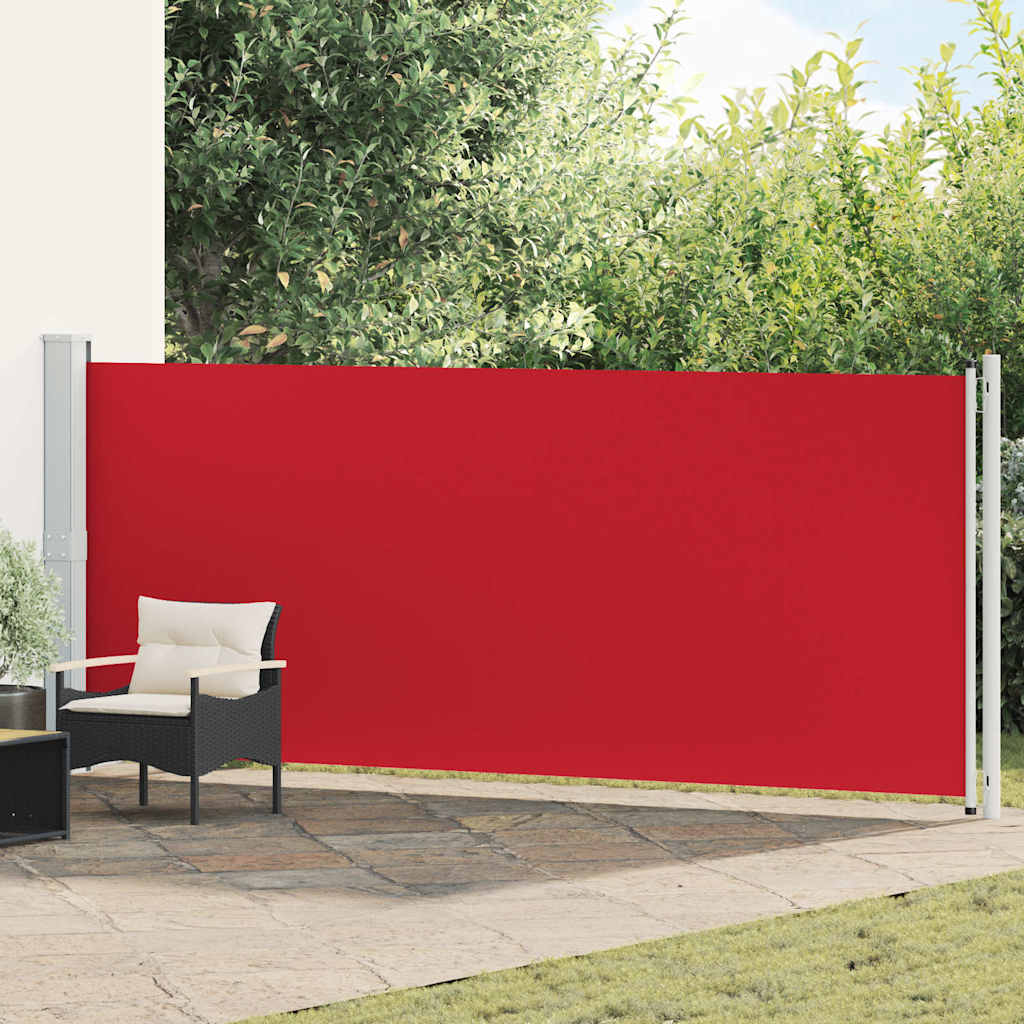 Vidaxl haveskærm Udvidelig 600x160 cm rød