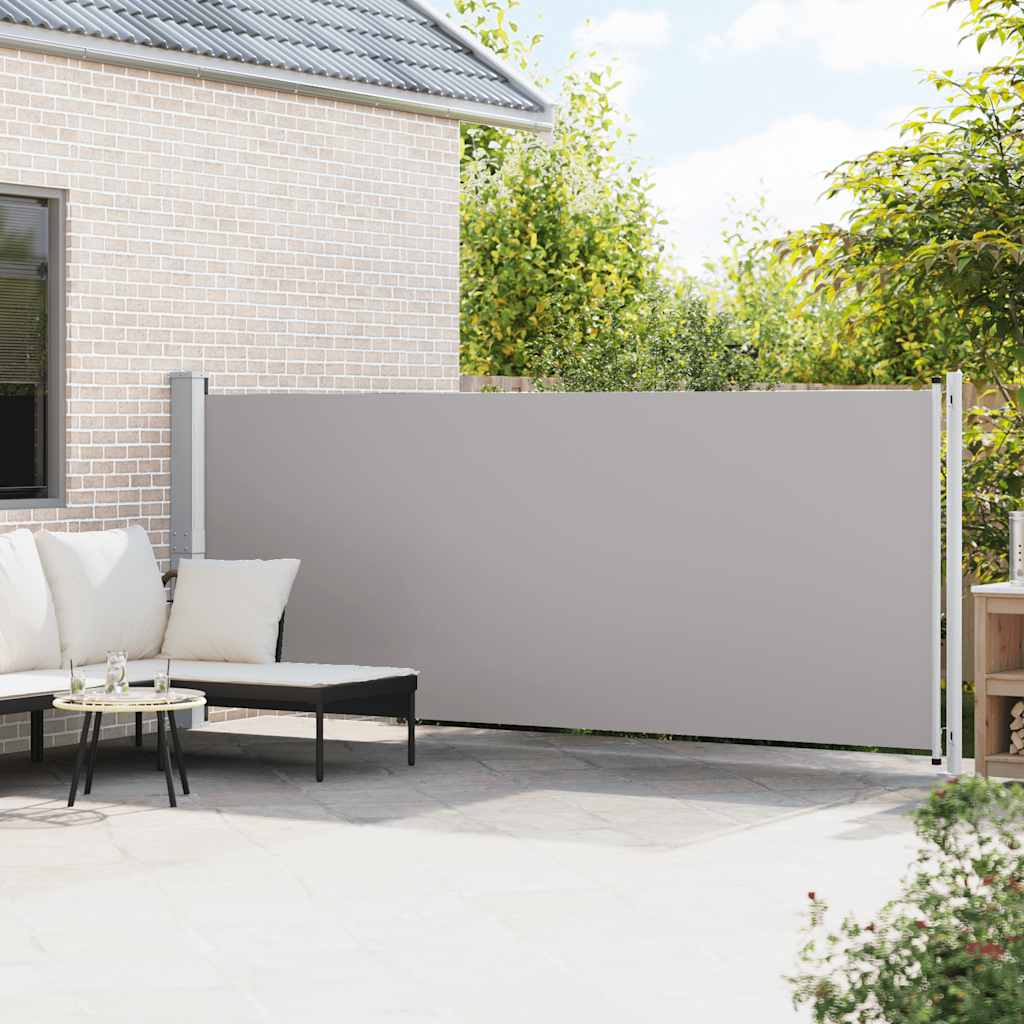 Vidaxl Haveskærm Udvidelig 600x160 cm grå