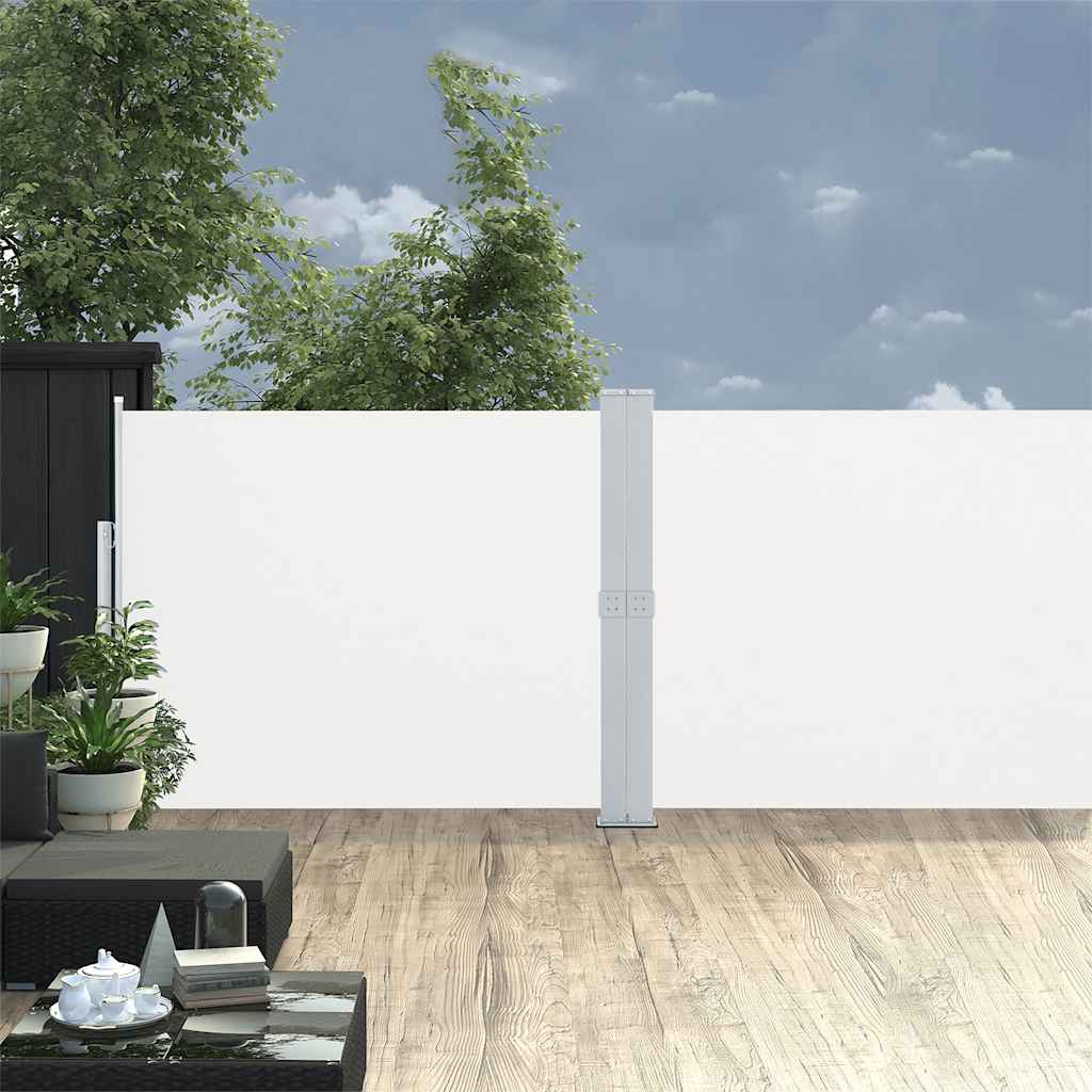 Vidaxl haveskærm Udvidelig 140x1200 cm creme