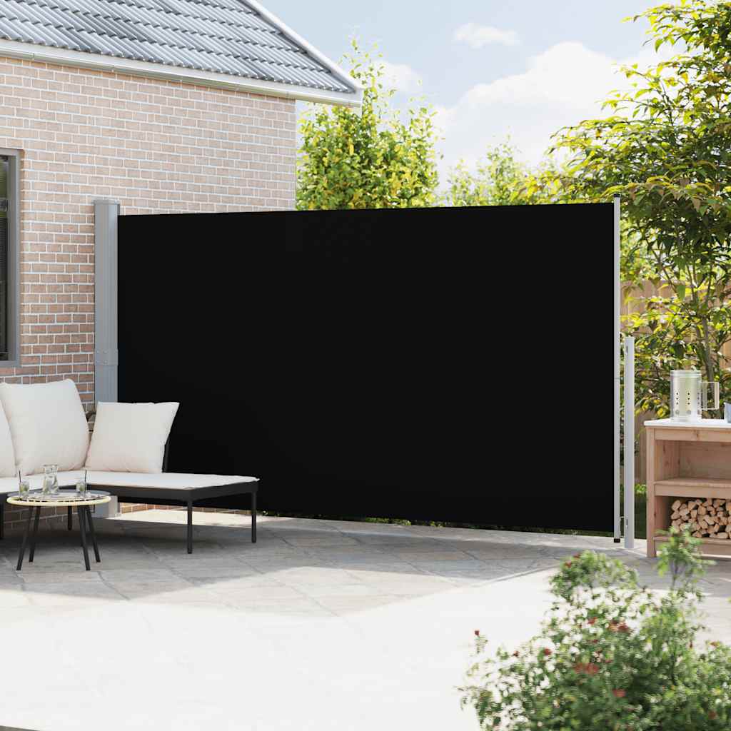 Vidaxl haveskærm Udvidelig 200x500 cm sort