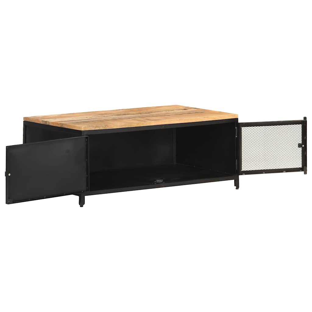 Vidaxl salontafel 90x50x37 cm massief ruw mangohout
