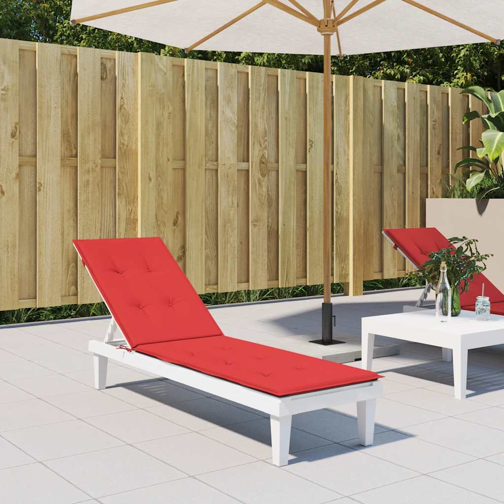Vidaxl Patio Stol Pushion (75+105) X50x4 cm rød