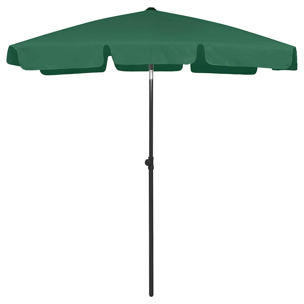 VidaXL Strandparasol 180x120 cm grøn