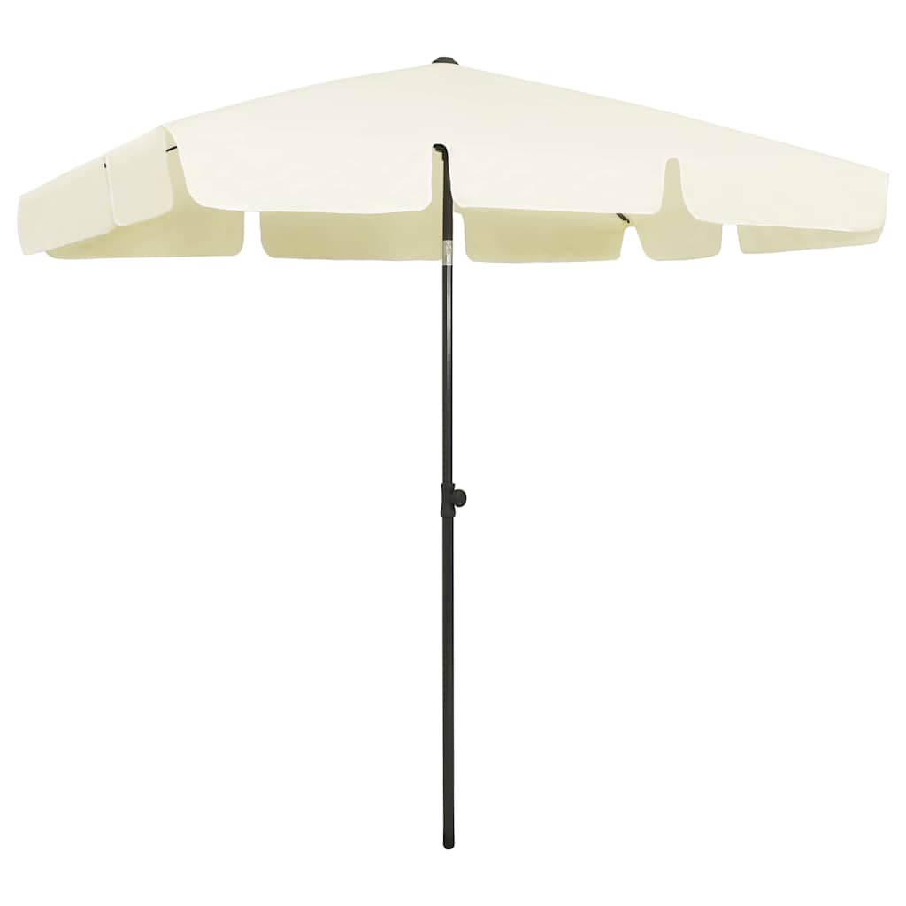 Vidaxl Strandparasol 200x125 cm sandgul