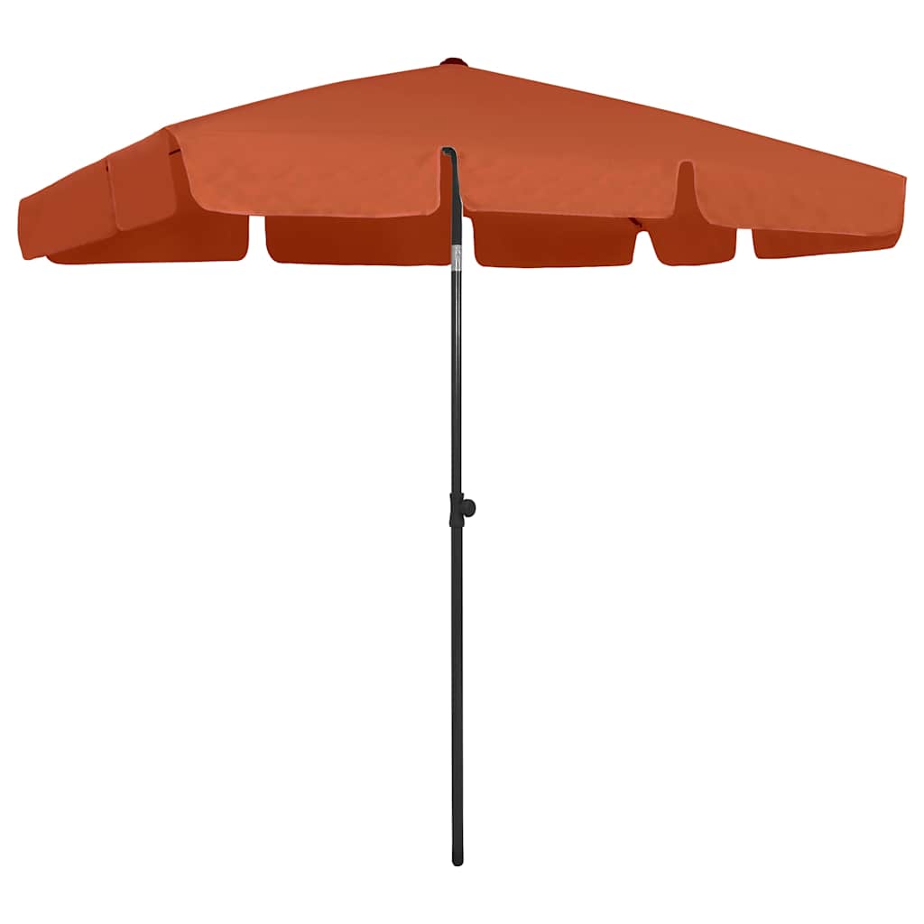 Vidaxx strandparasol 200x125 cm terracotta farvet