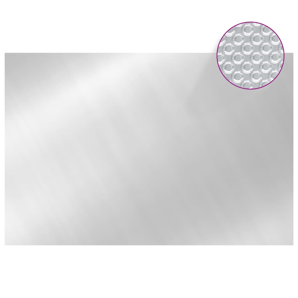 Vidaxl Pool Cover 300x200 cm pe sølvfarvet