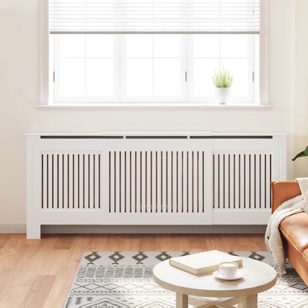 Vidaxl Radiatorom Construction 205 cm MDF White