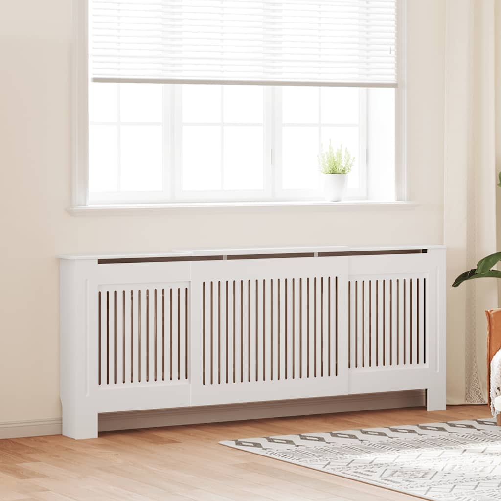 Vidaxl Radiatorom Construction 205 cm MDF White