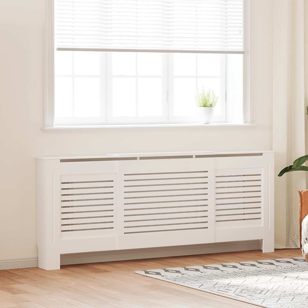 Vidaxl Radiatorom Construction 205 cm MDF White