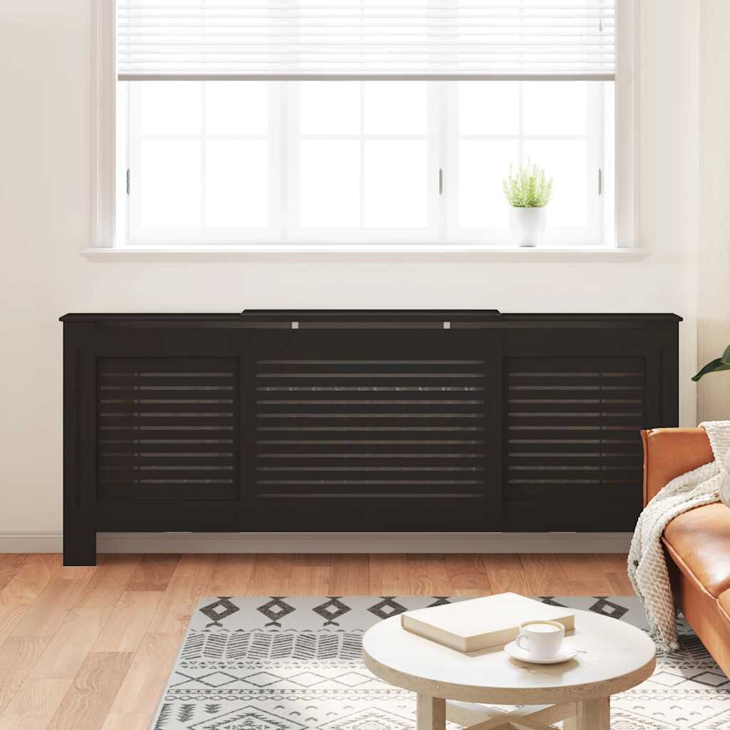 Vidaxl Radiatorom Construction 205 cm MDF sort
