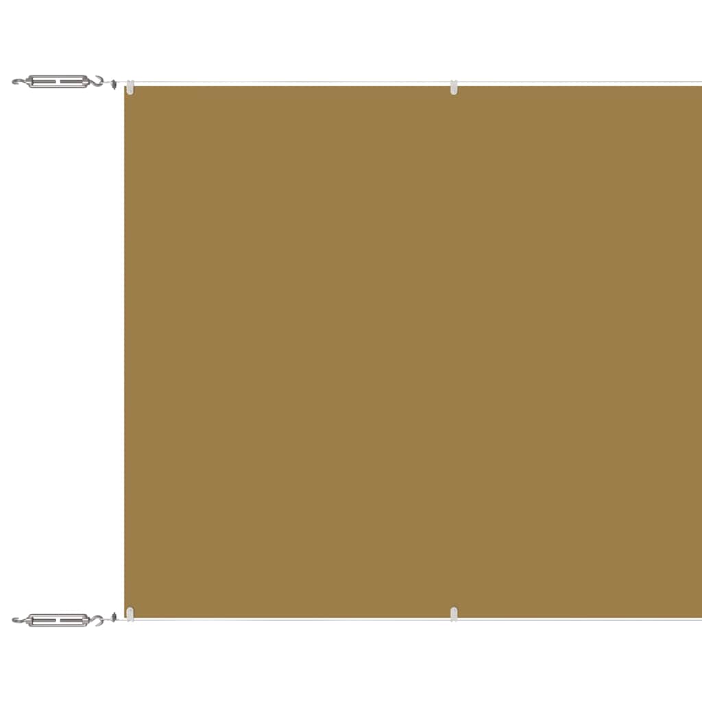 Vidaxl Luifel Lodret 140x800 cm Oxford Stof beige