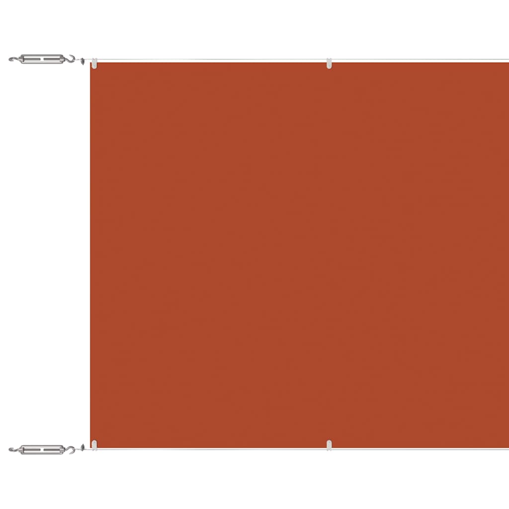Vidaxl Luifel Vertical 60x1200 cm Oxford Stof Terracotta -farvet