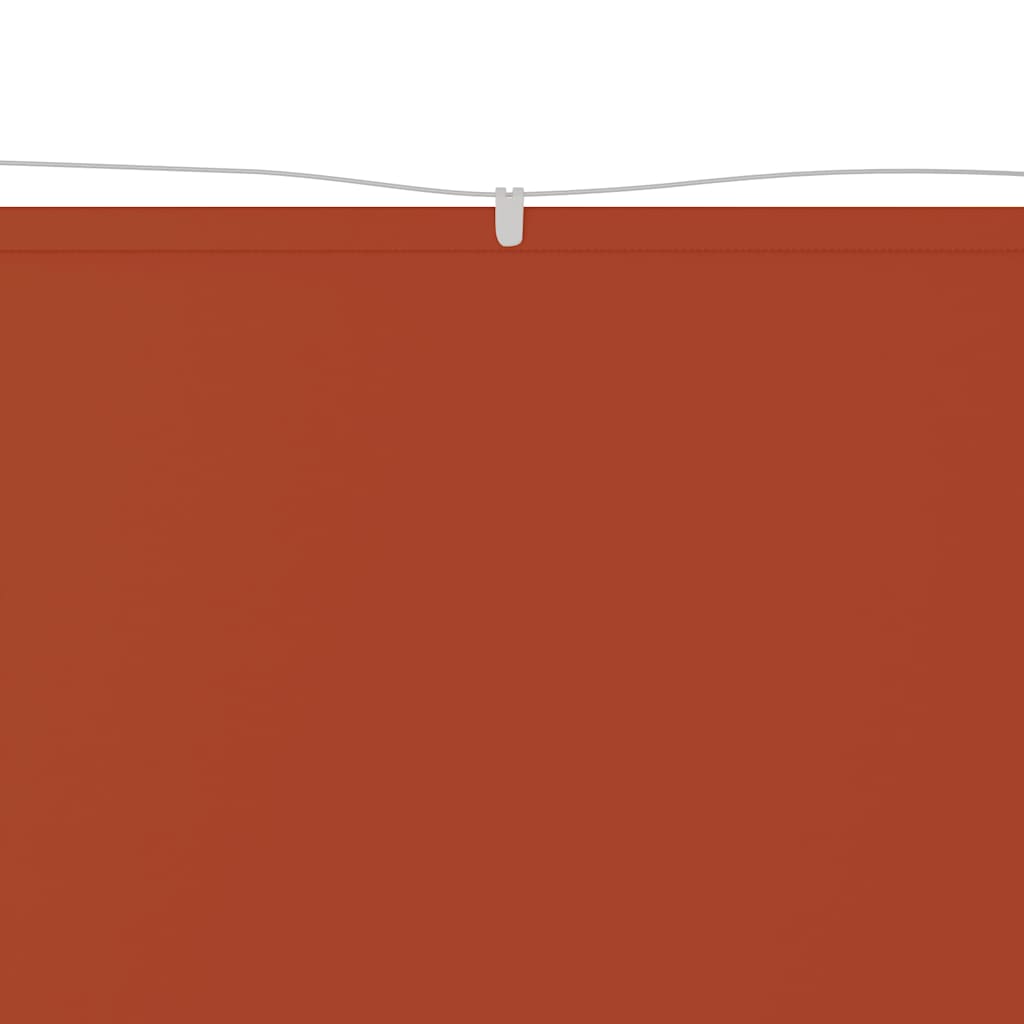 Vidaxl Luifel Vertical 100x1000 cm Oxford Stof Terracotta -farvet