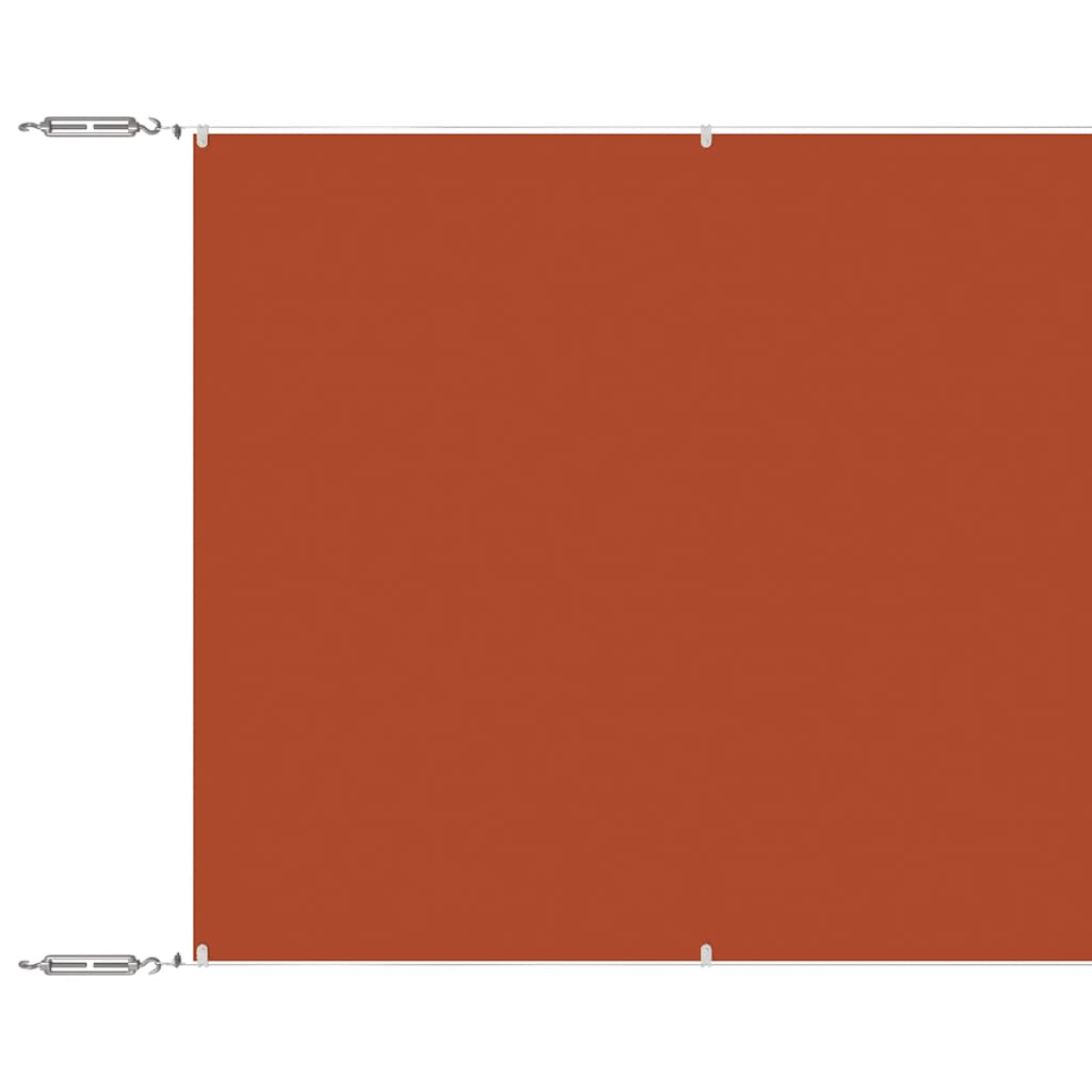 Vidaxl Luifel Vertical 180x600 cm Oxford Stof Terracotta -farvet