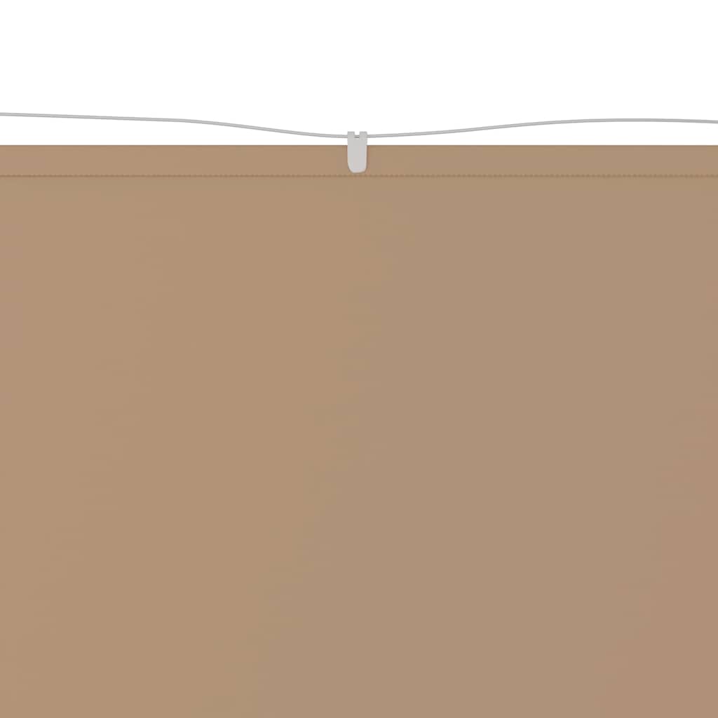 Vidaxl Luifel Vertical 60x1000 cm Oxford Fabric Taupe