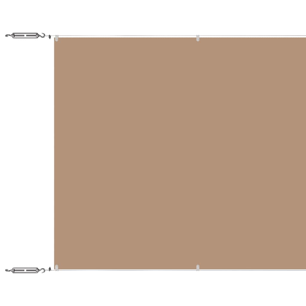 Vidaxl Luifel Lodret 140x600 cm Oxford Fabric Taupe