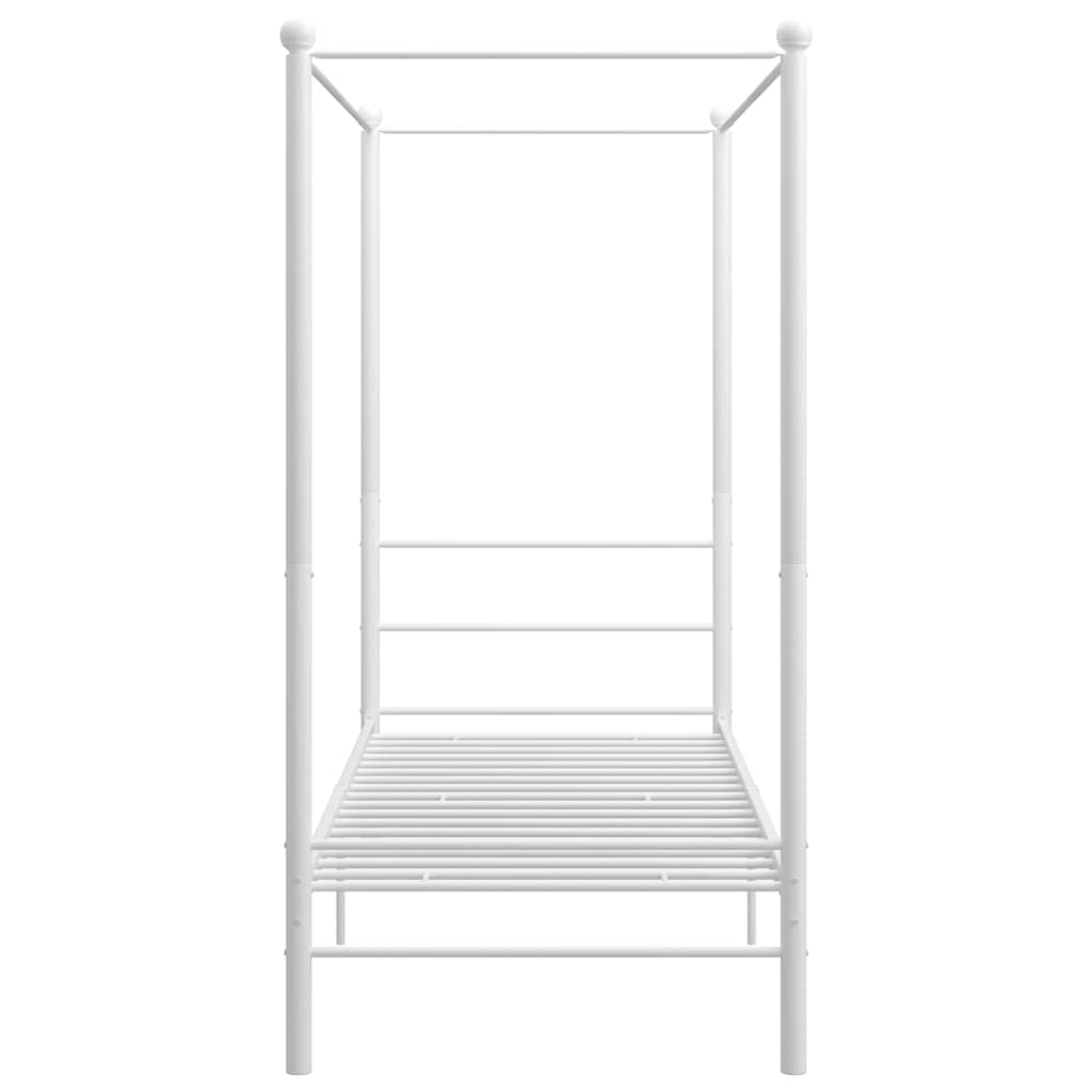 Vidaxl hemelbedframe metaal wit 90x200 cm