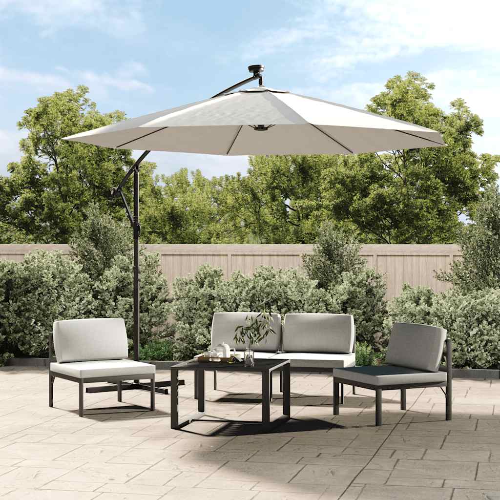 Vidaxl udskiftning klud til flydende parasol 350 cm sandhvid