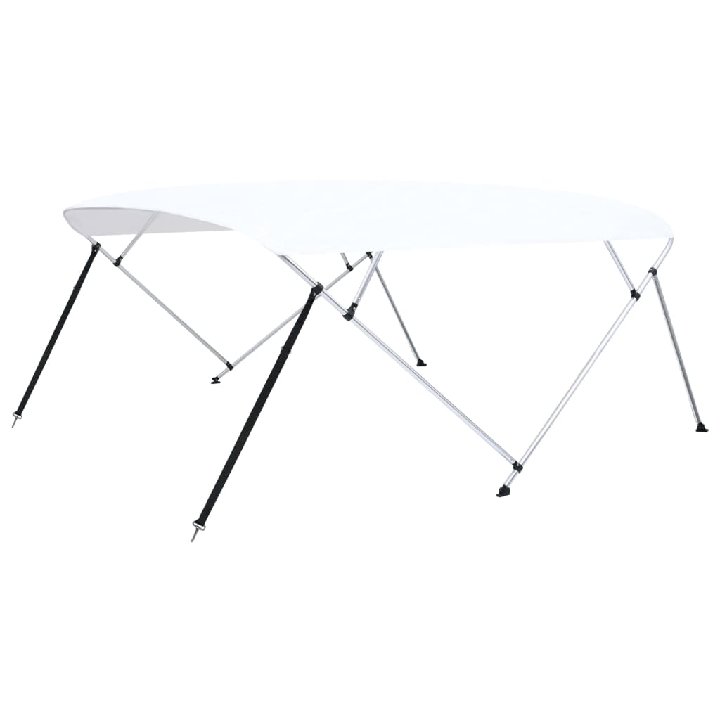 Vidaxl Biminitop 4-Boogs 243x (230-244) x137 cm hvid
