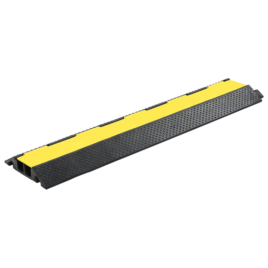 VidaXL kabelbeskytter tærskler 2 stk 2 tunneler 101,5 cm gummi