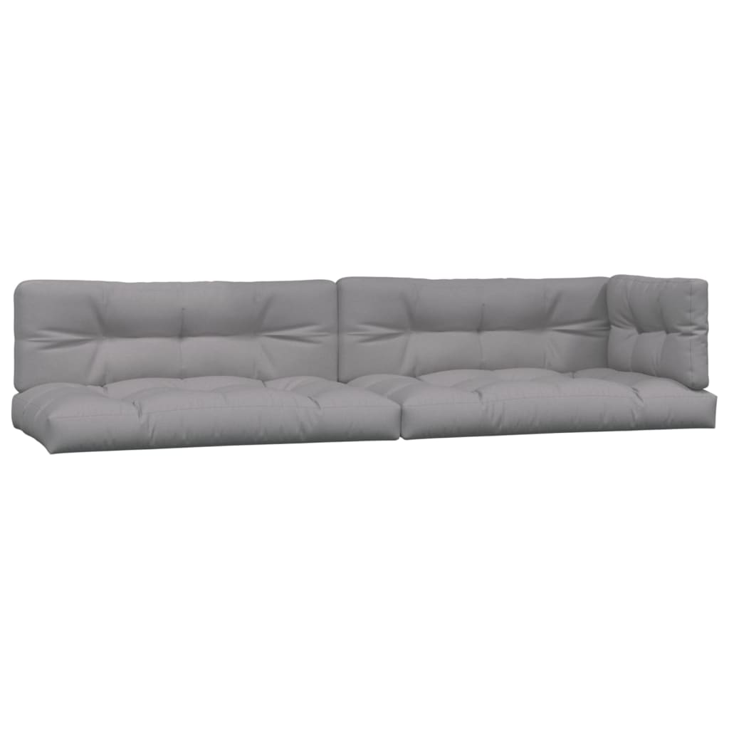 VidaXL Pallepuder 5 stk stof grå