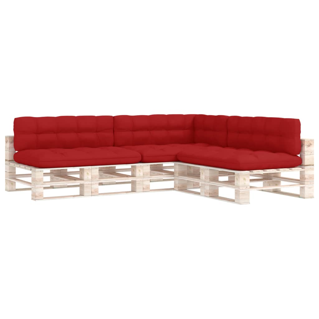 Vidaxl Bank Puder Palle 7 St Red Red