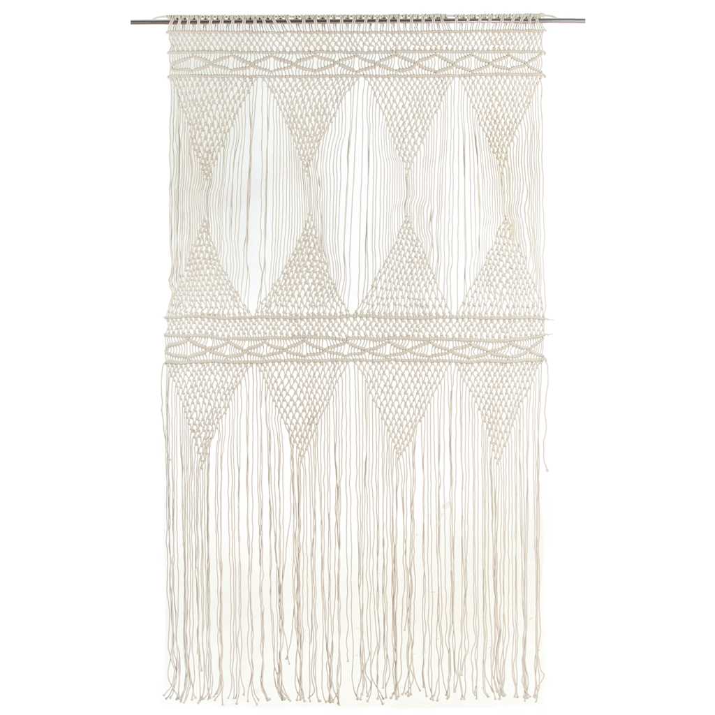Vidaxl gardin makramé 140x240 cm bomuld