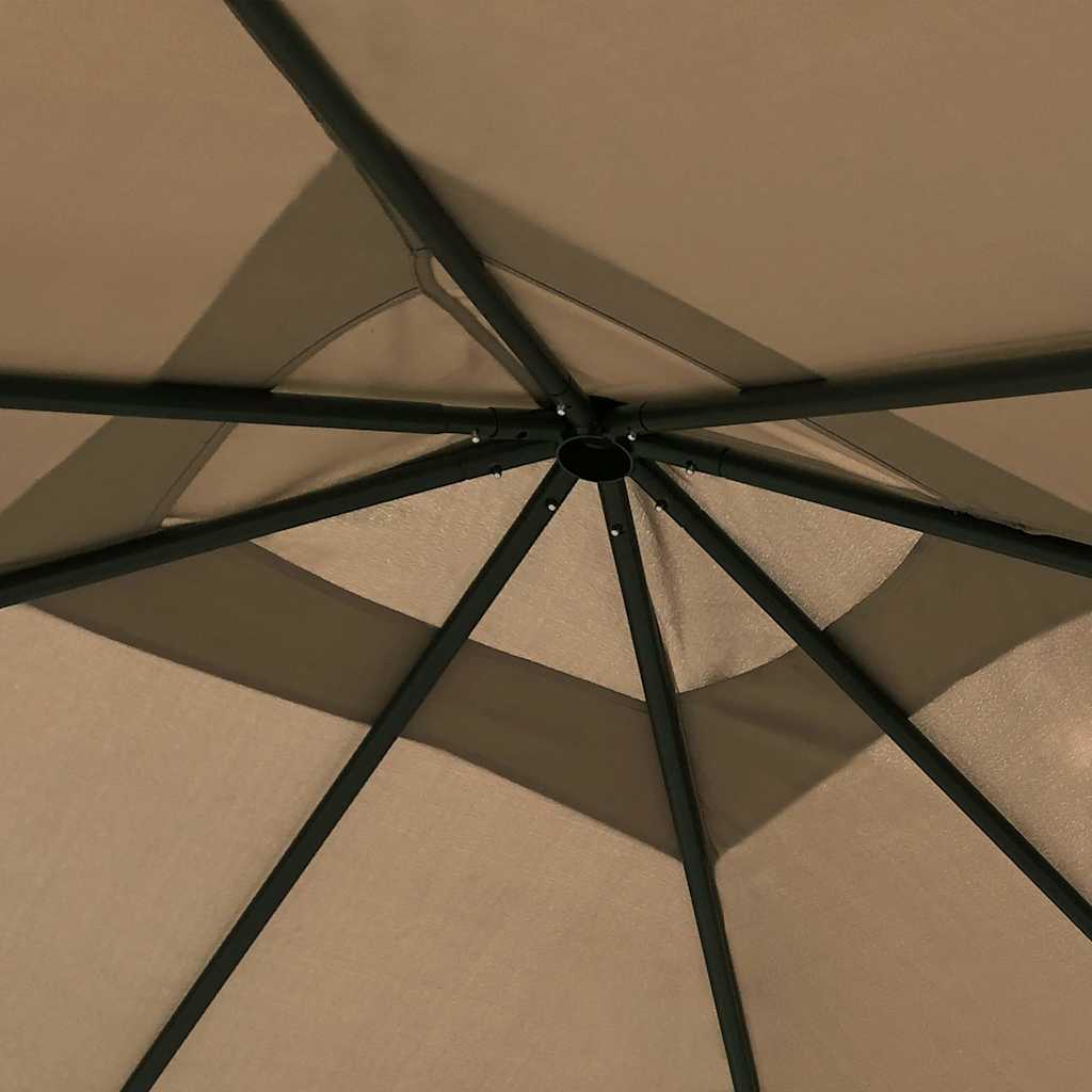 Vidaxl Arbor 160 g m² 3x3x2,6 m taupe