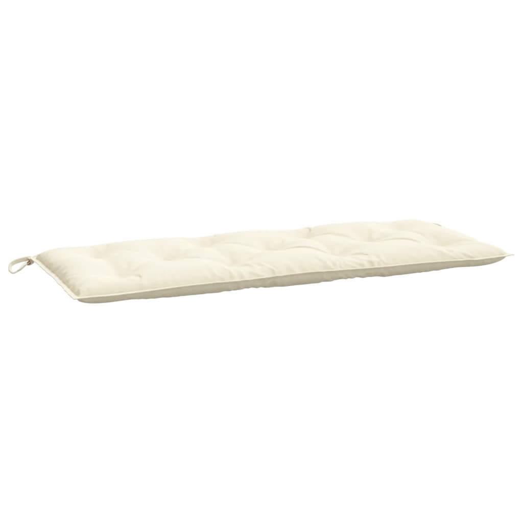 Vidaxl Garden Bench Pushion 120x50x7 cm Oxford Fabric Crème Farvet
