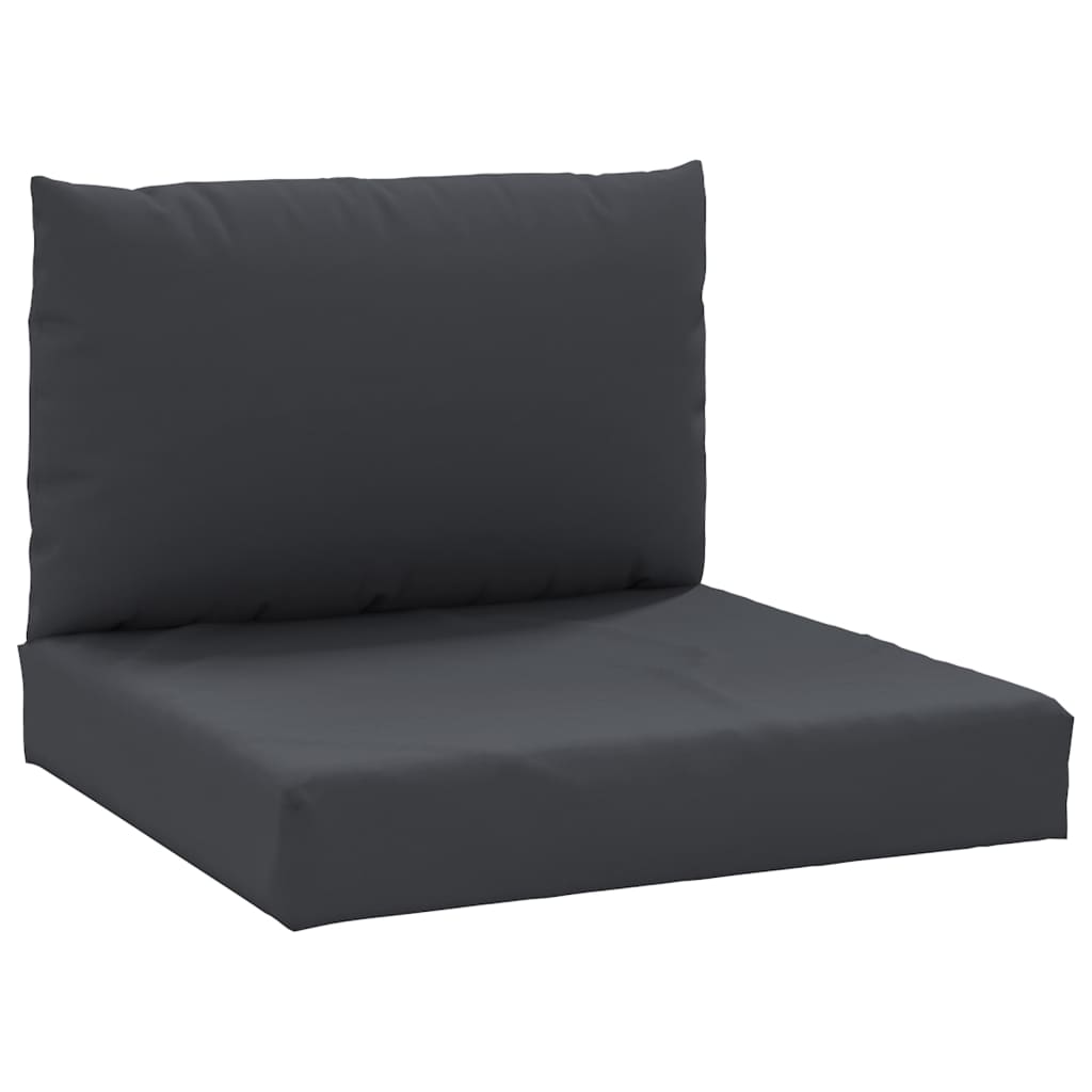 Vidaxl palle puder 2 st stof sort sort
