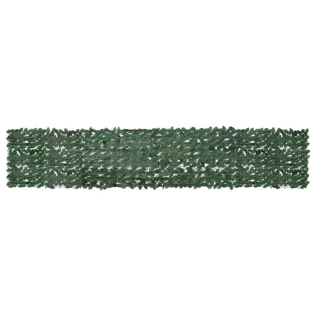 Vidaxl balkonskærm med mørkegrønne blade 400x75 cm