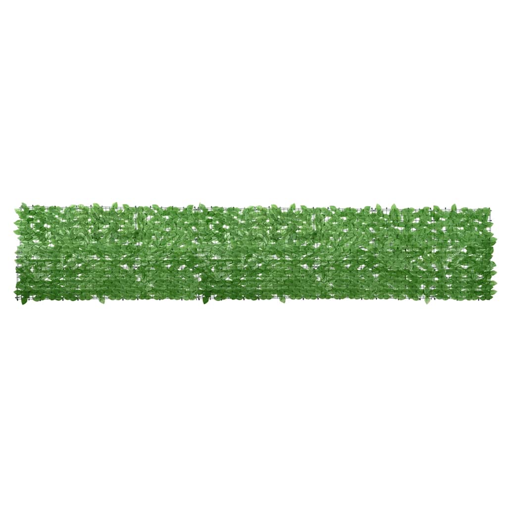 Vidaxl balkonskærm med grønne blade 400x75 cm
