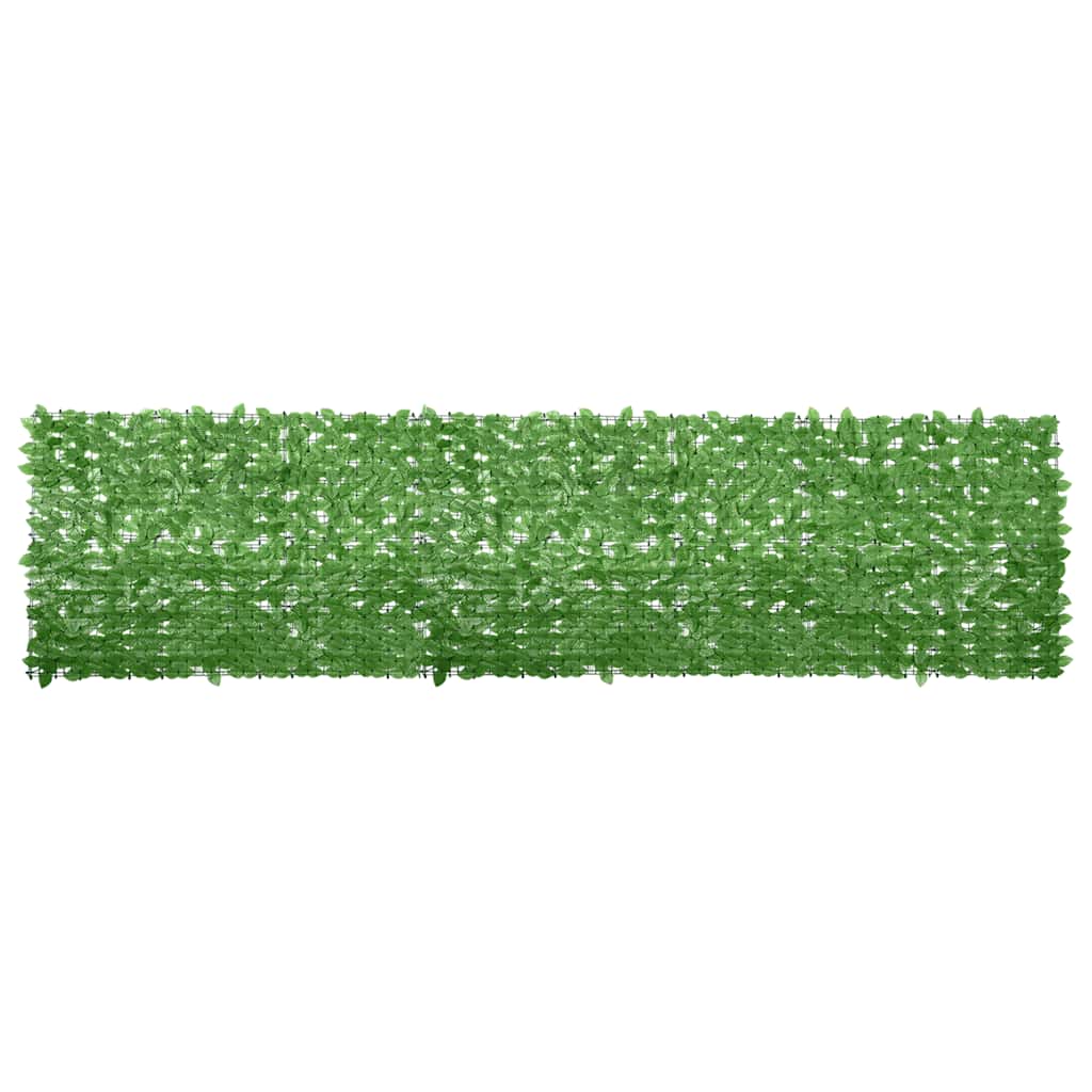 Vidaxl balkonskærm med grønne blade 400x100 cm