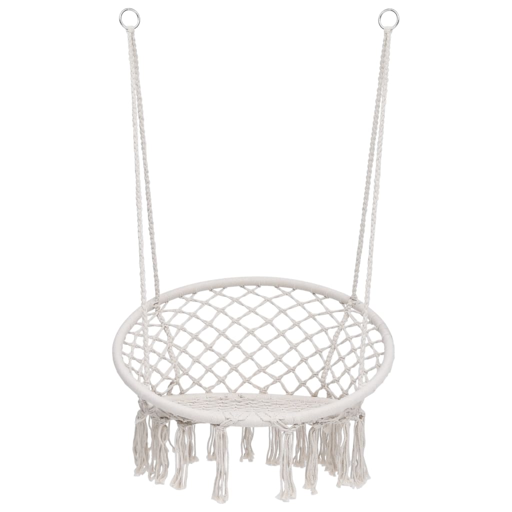 Vidaxl hængende stol 80 cm beige