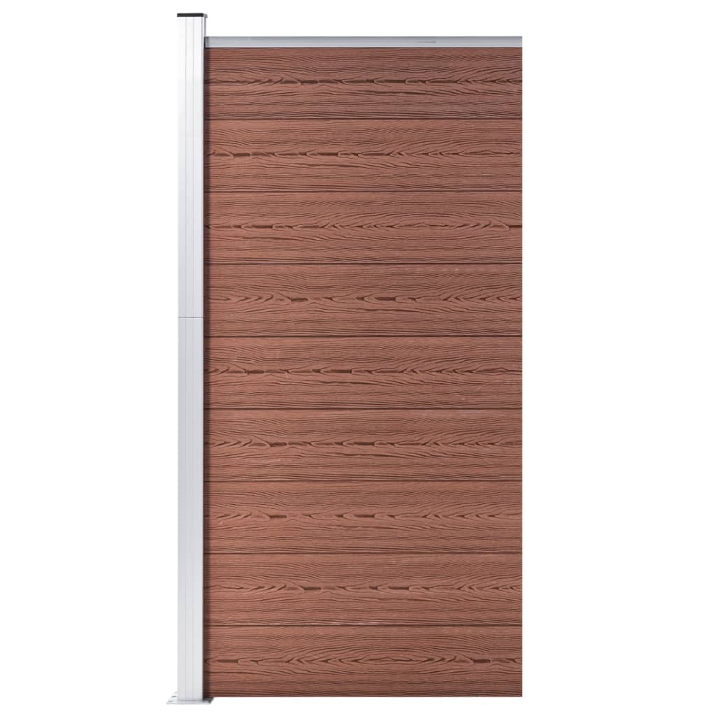 Vidaxl schuttingpaneel 95x186 cm hkc bruin