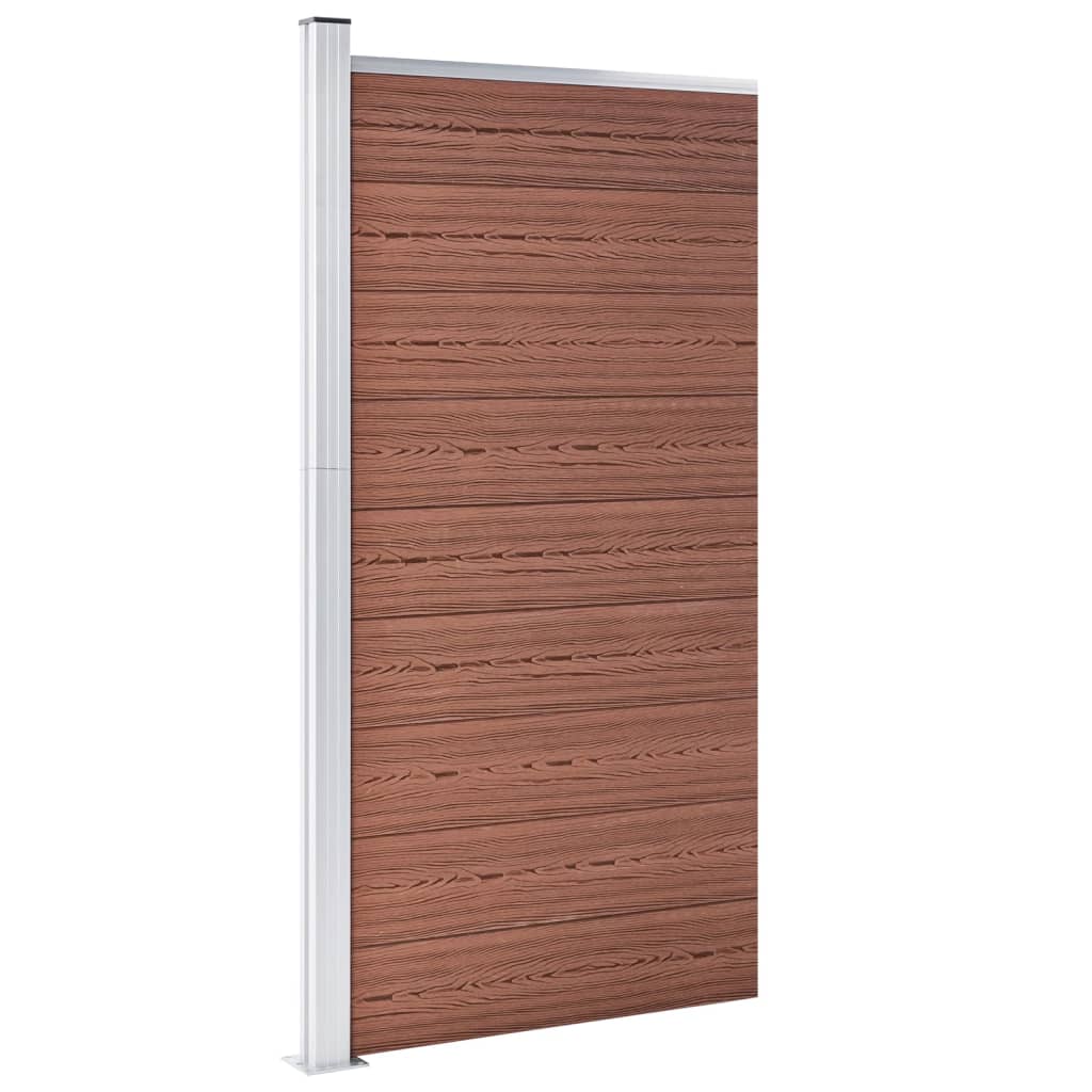 Vidaxl schuttingpaneel 95x186 cm hkc bruin
