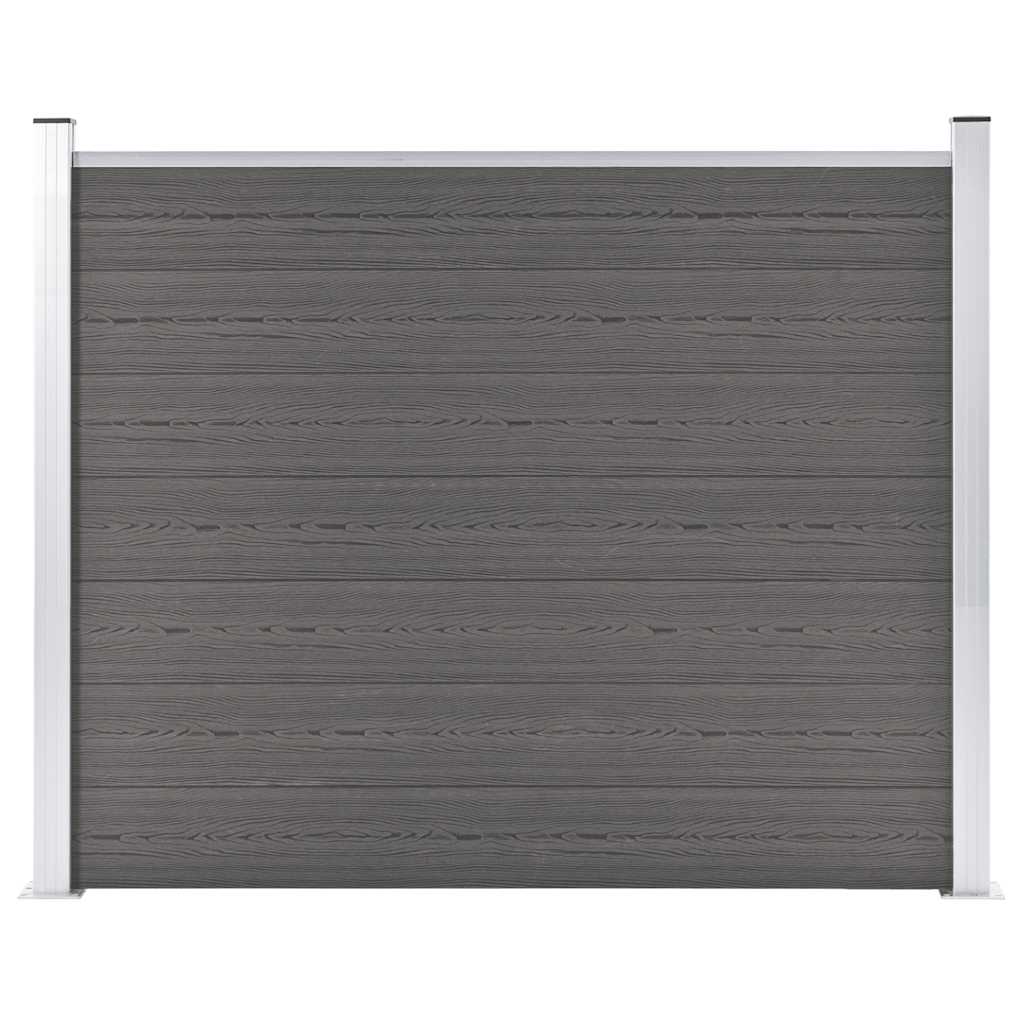 Vidaxl hegnpanel 180x146 cm HKC Gray