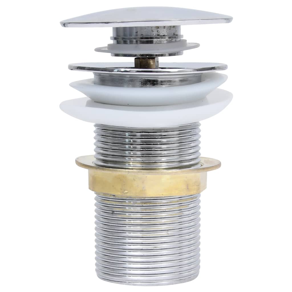 Vidaxl Drain Pop-Up uden overløb 6,4x6,4x9,1 cm kromfarvet