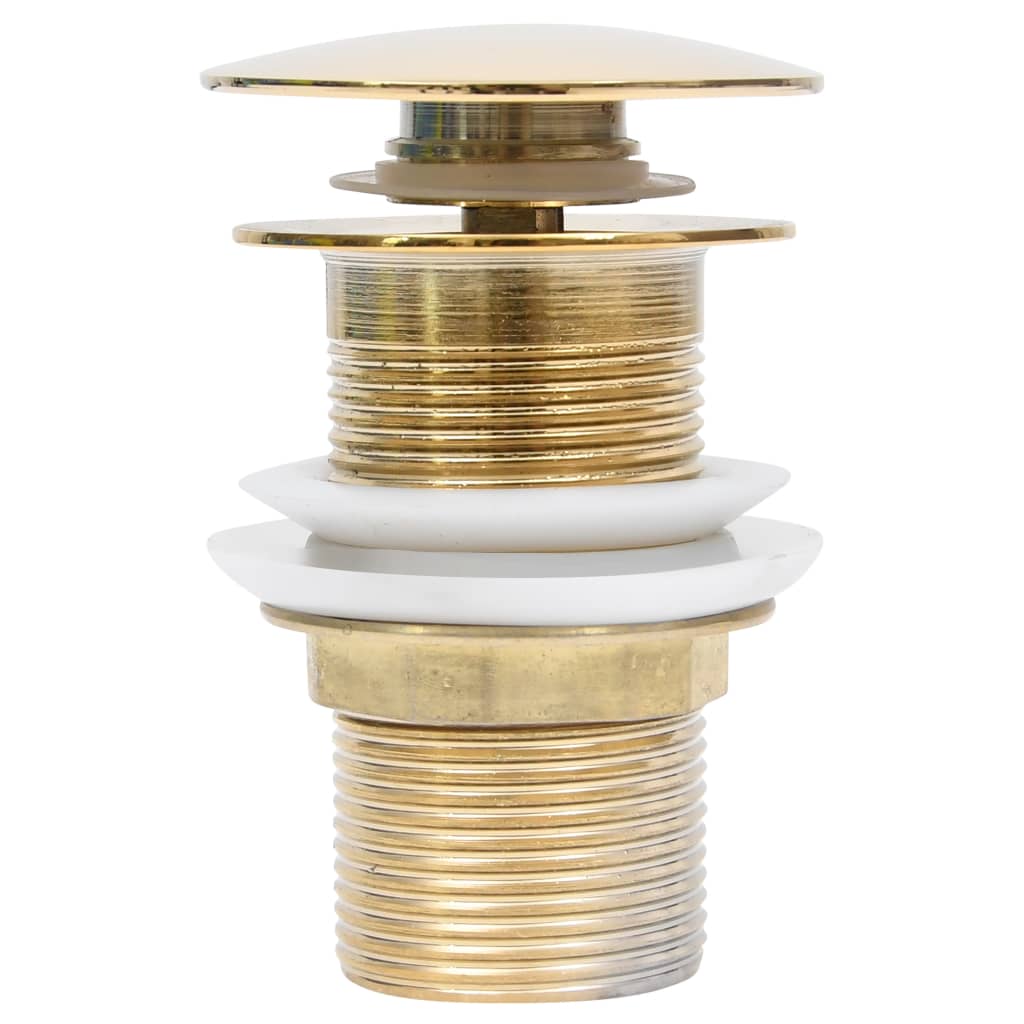 Vidaxl Drain Pop-Up uden overløb 6,4x6,4x9,1 cm guldfarvet