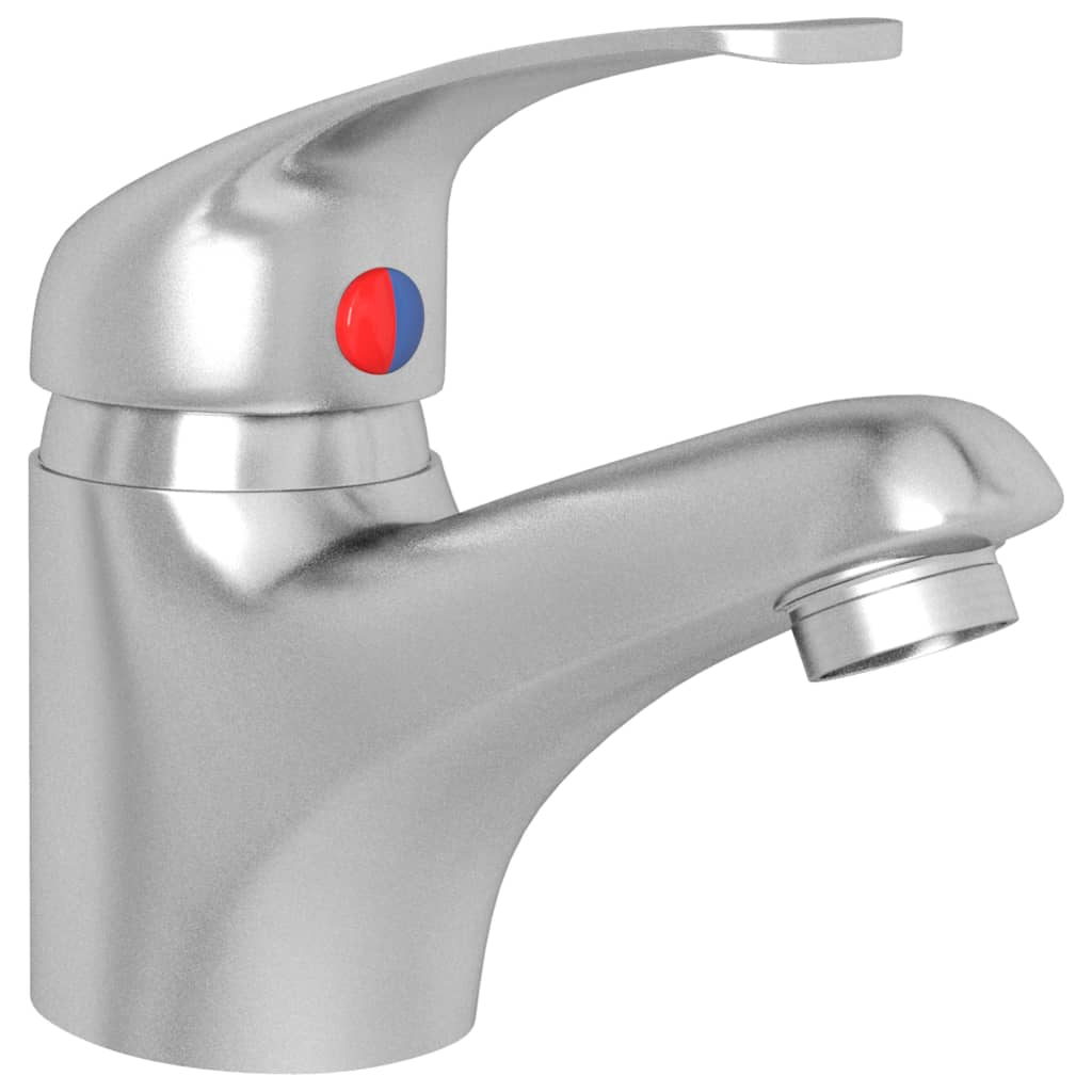Vidaxl Mixer Tap 13x10 cm sølvfarvet