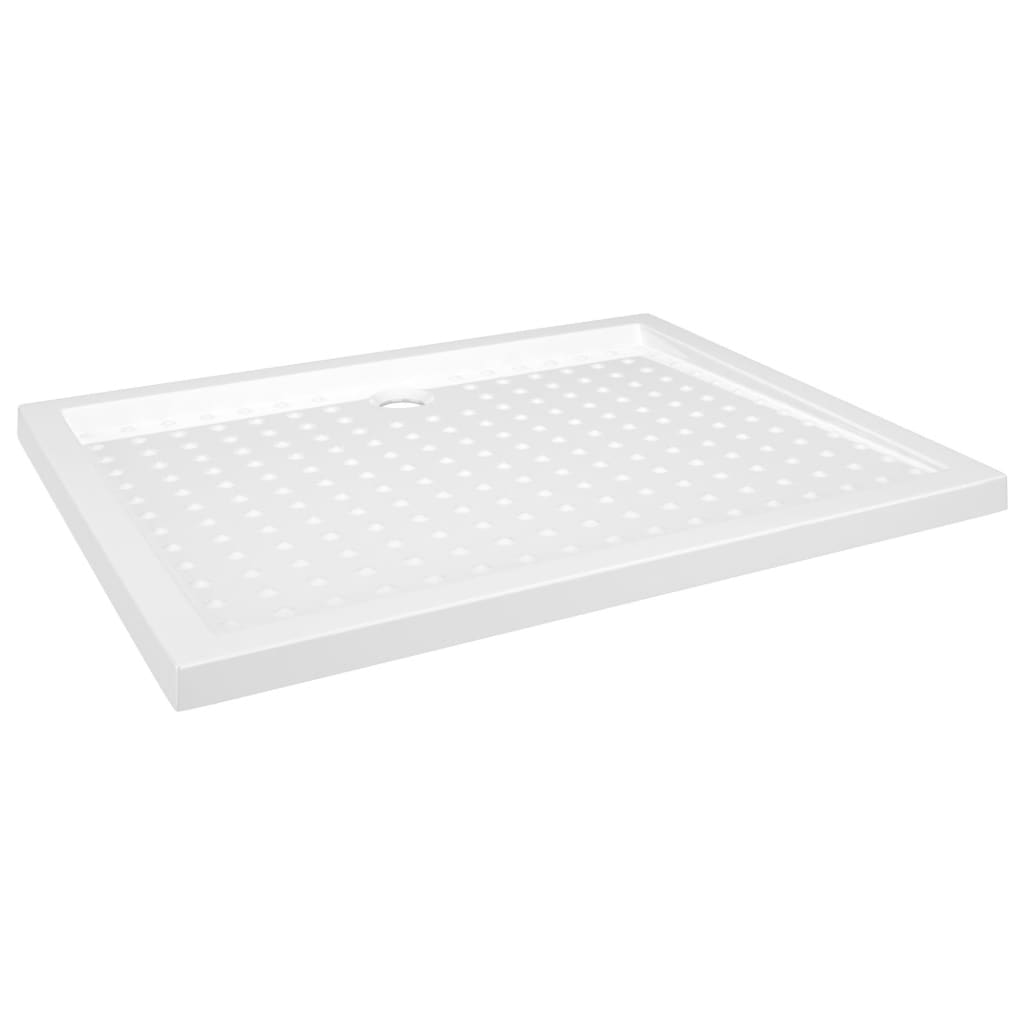 Vidaxl brusebakke med studs 80x100x4 cm abs hvid