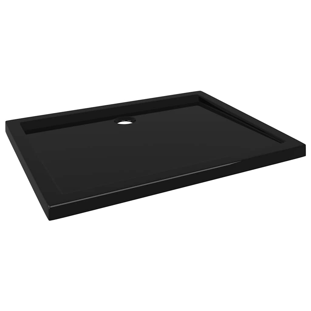 Vidaxl brusebakke rektangulær 70x90 cm abs sort